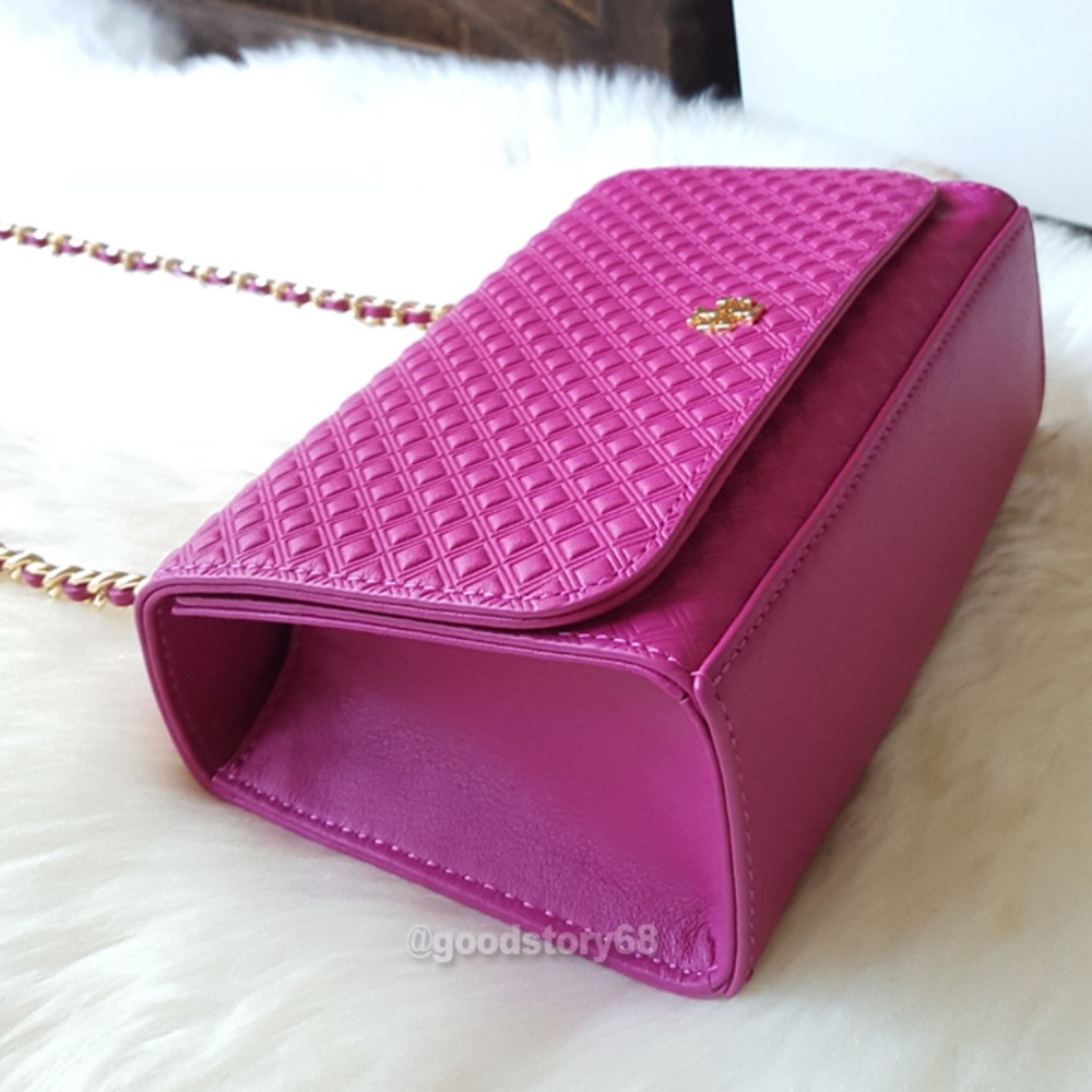 Tory Burch Marion Embossed Shrunken Shoulder Bag - Picture 4 of 8